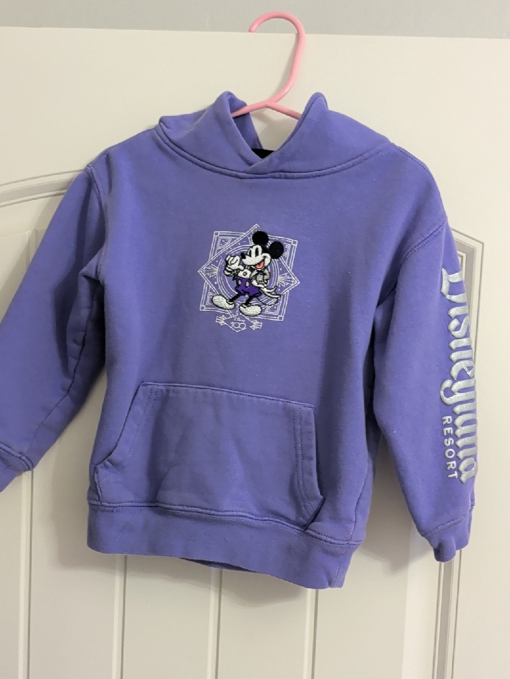 Disney Kids Lavender Mickey Mouse Pullover Hoodie